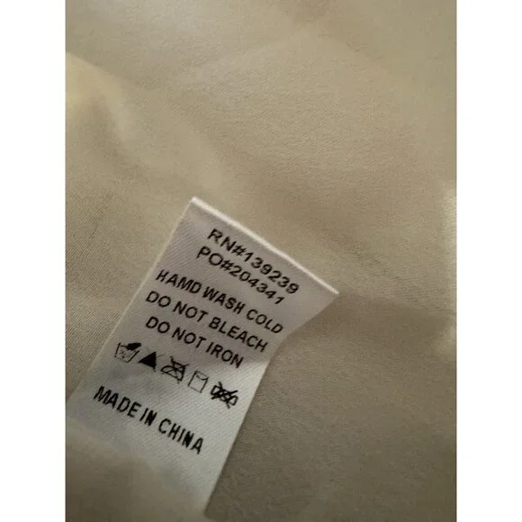 DO + BE Ivory Pearl Strap M Medium Silky Dress NEW NWT - Picture 16 of 16